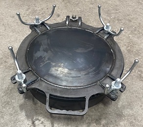 Çelik silobaz kapagı 4 sıktırmalı